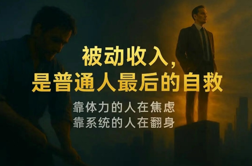 被动收入,是普通人最后的自救-智健家