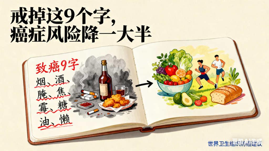 图片[1]-别让这些日常习惯 “喂” 出癌症！这 9 个字戒掉，健康更稳-智健家