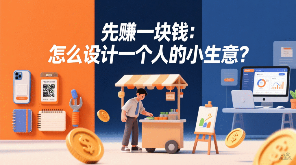 图片[1]-普通人搞副业、做小生意，别总想赚大钱，先学会赚一块钱开始-智健家