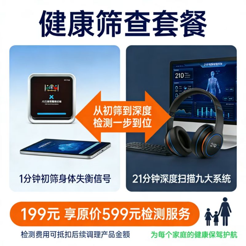 【限时活动】健康筛查套餐 纯检测综合服务-智健家