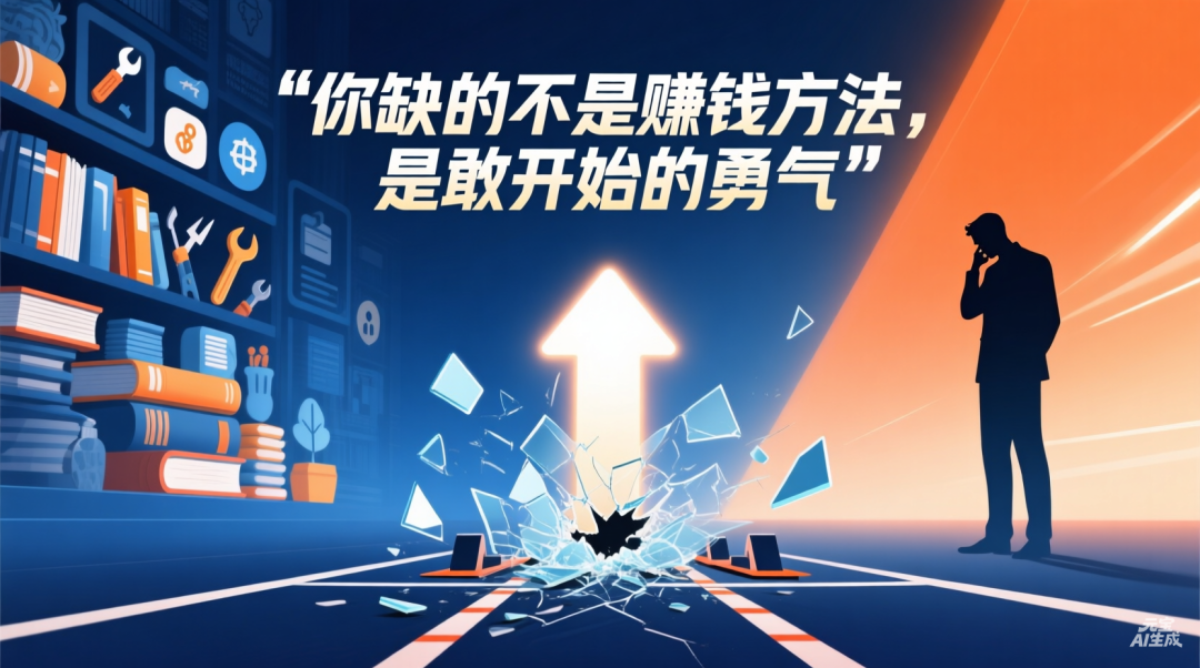 你缺的不是赚钱方法，是敢开始的勇气-智健家