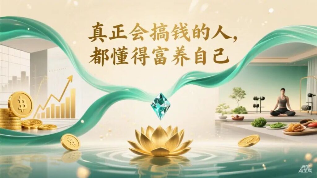 图片[1]-养生和搞钱的底层逻辑，藏在“富养自己”里！-智健家