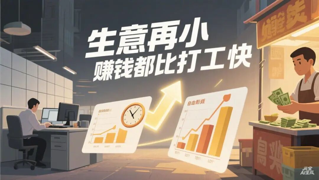 再小的自媒体小生意，都比死工资香10倍-智健家