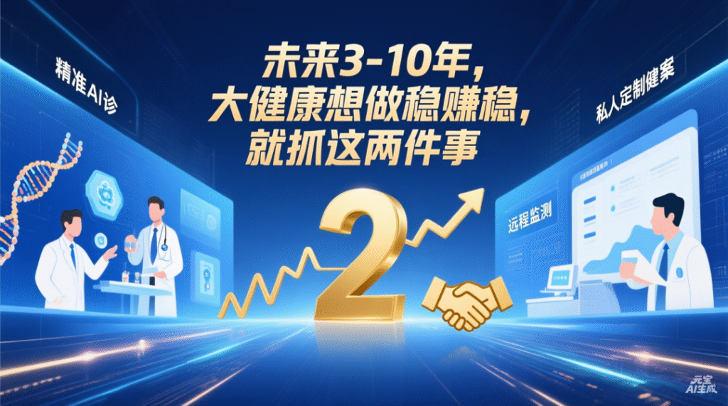 图片[1]-未来3-10年，大健康想做稳赚稳，就抓这两件事-智健家