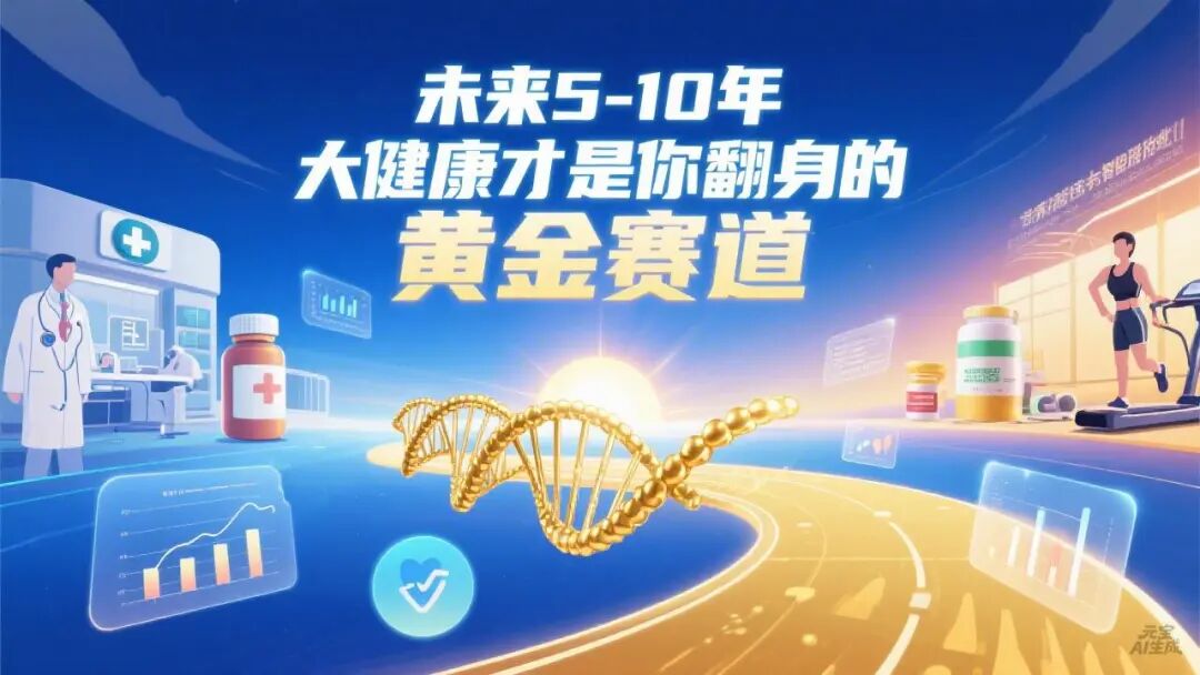 未来5-10年，大健康才是你翻身的黄金赛道-智健家