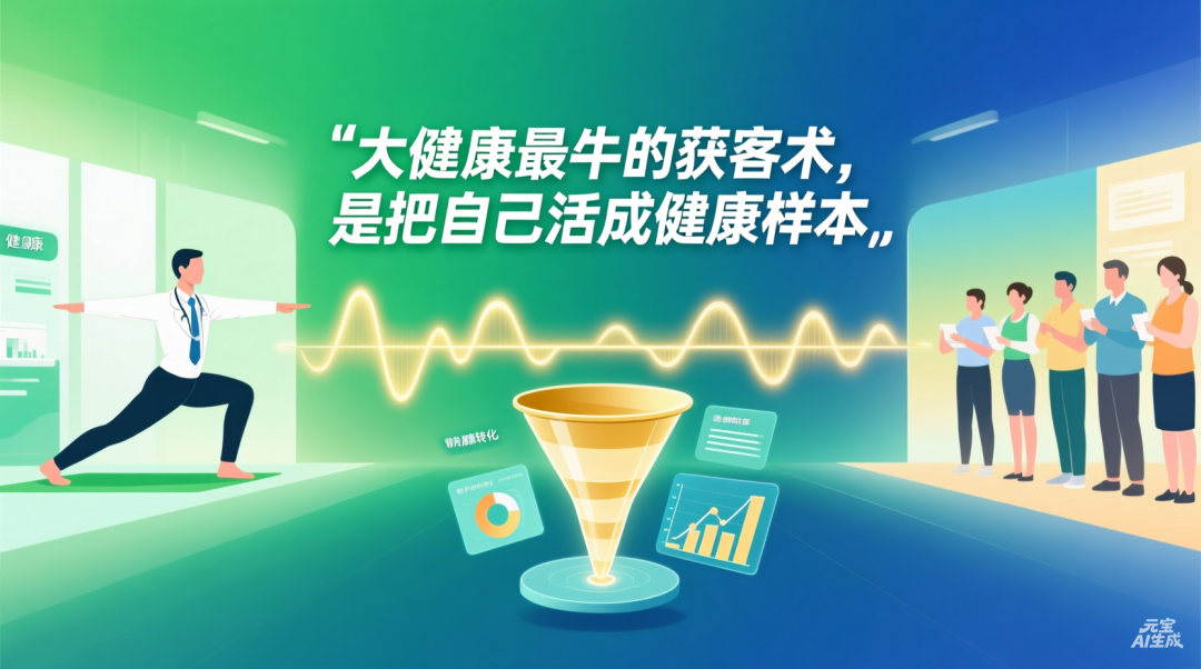 大健康最牛的获客术，是把自己活成健康样本-智健家