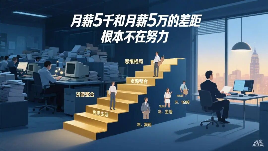 月薪5千和月薪5万的差距，根本不在努力-智健家