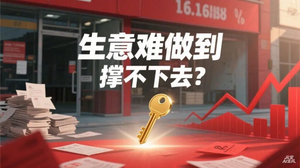 图片[1]-生意难做到撑不下去？普通人记住这3条路，也能破局翻盘-智健家