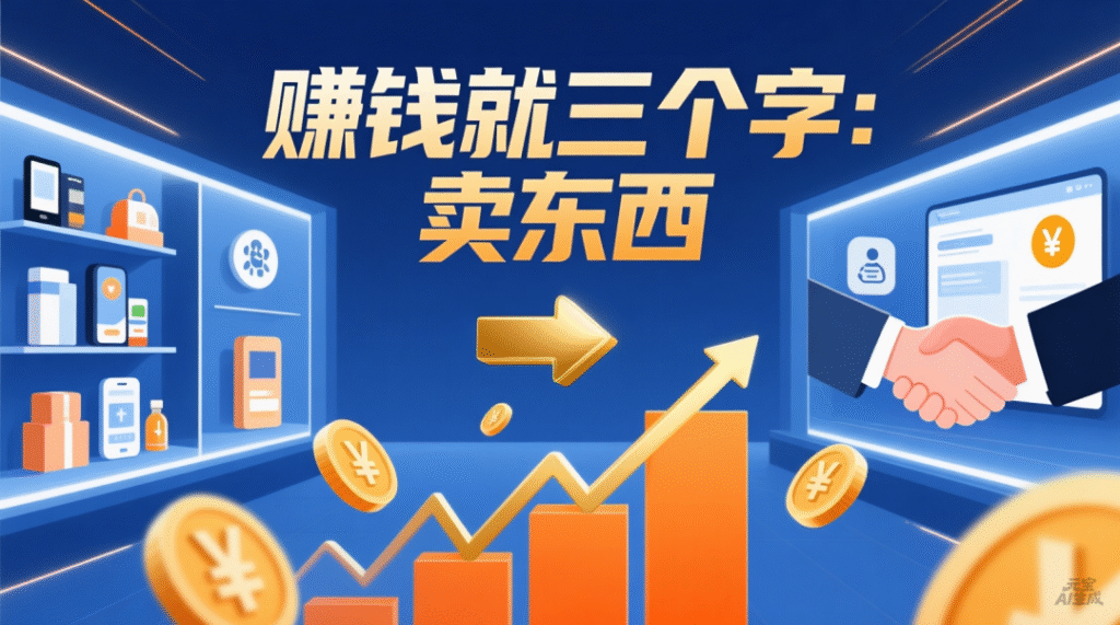 图片[1]-赚钱就三个字：卖东西，别再自己骗自己了-智健家