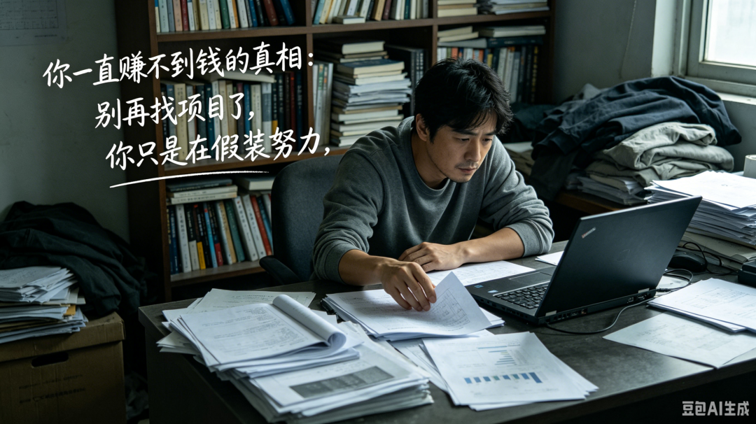 你一直赚不到钱的真相：别再找项目了，你只是在假装努力-智健家
