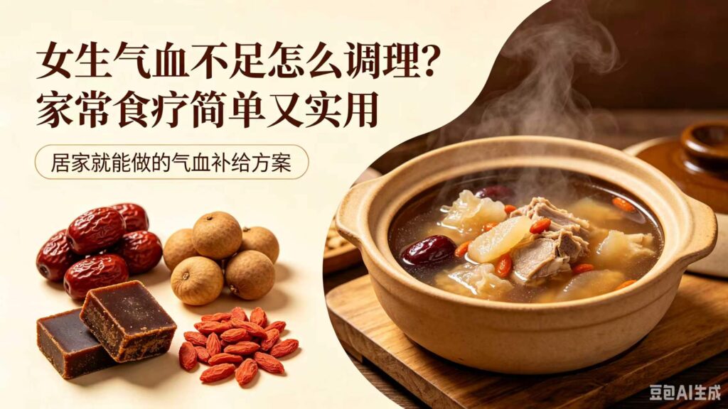 图片[1]-女生气血不足怎么调理？家常食疗简单又实用-智健家