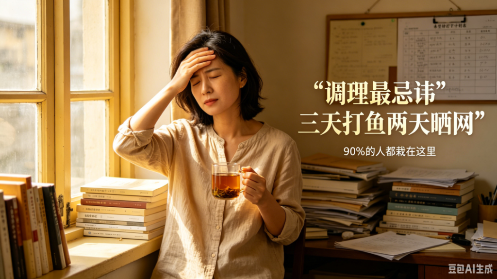 图片[1]-调理最忌讳“三天打鱼两天晒网”，90%的人都栽在这里-智健家