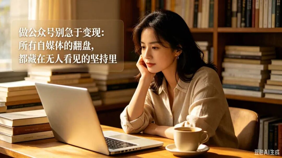 做公众号别急于变现：所有自媒体的翻盘，都藏在无人看见的坚持里-智健家