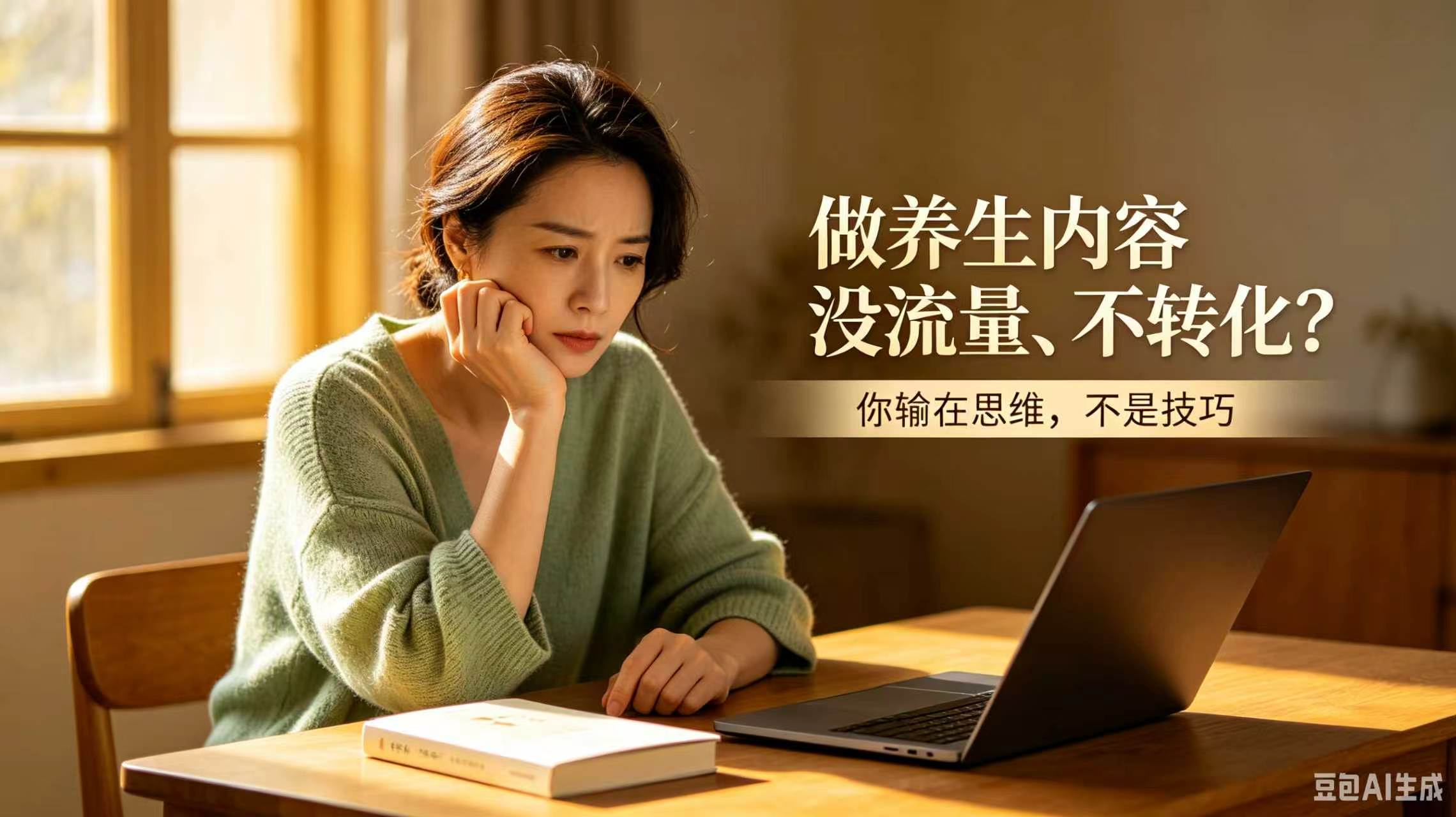 做养生内容没流量、不转化？你输在思维，不是技巧-智健家