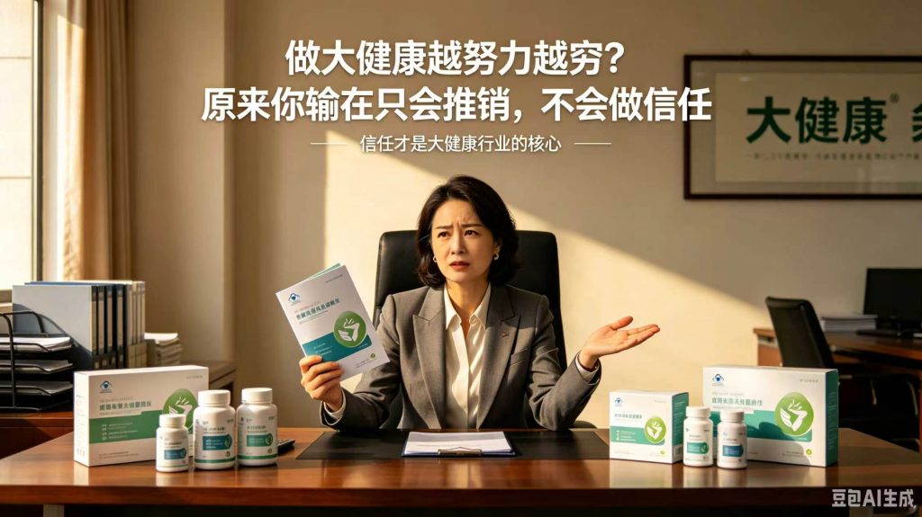 图片[1]-做大健康越努力越穷？原来你输在只会推销，不会做信任-智健家