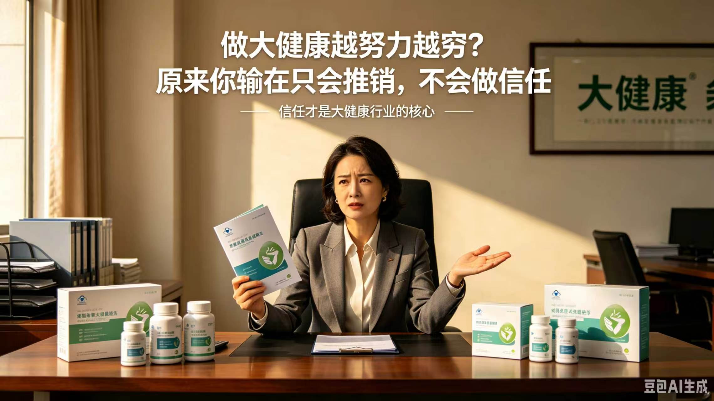 做大健康越努力越穷？原来你输在只会推销，不会做信任-智健家