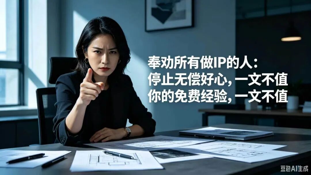 奉劝所有做IP的人：停止无偿好心，你的免费经验，一文不值-智健家