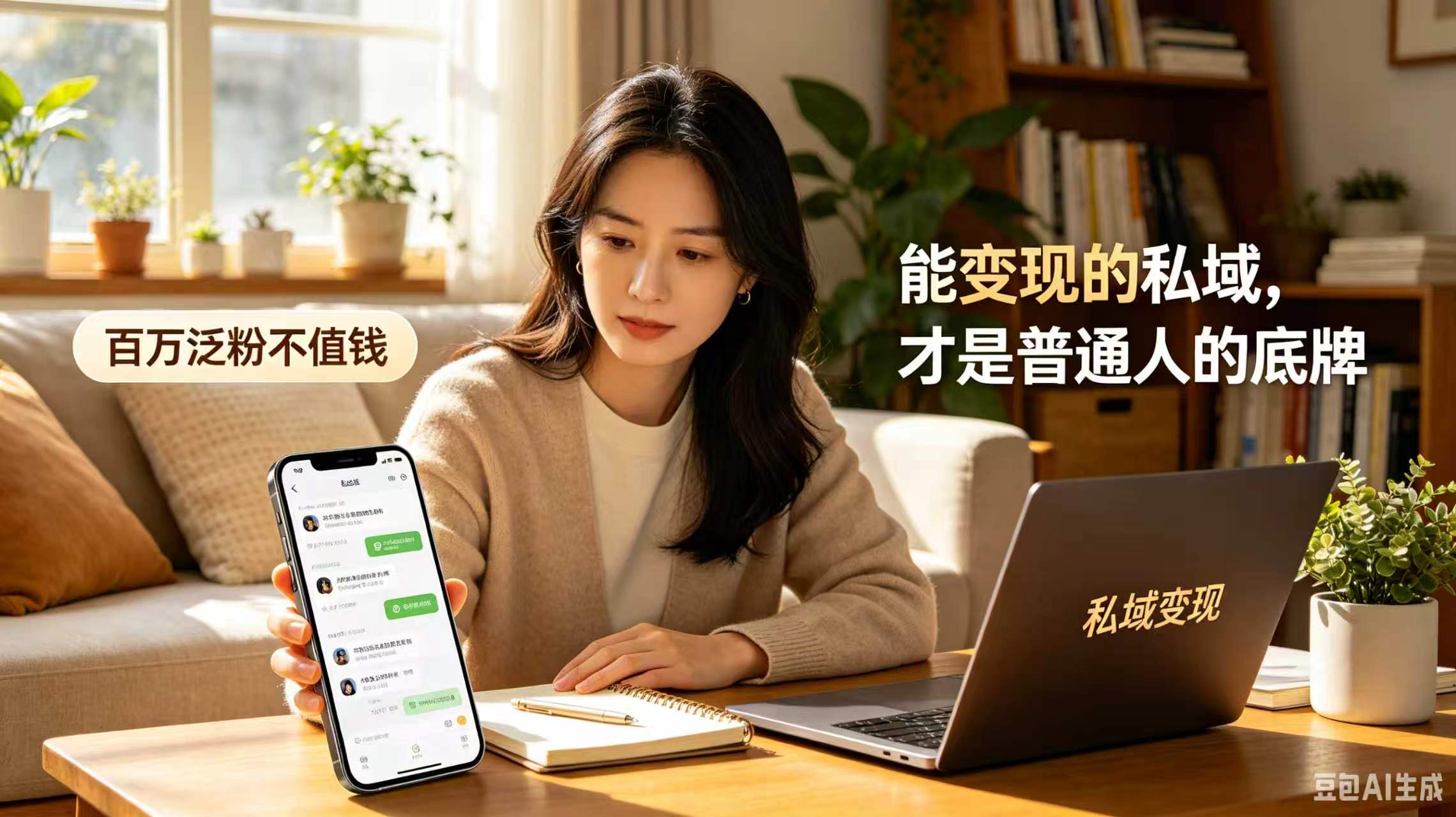百万泛粉不值钱，能变现的私域，才是普通人的底牌-智健家