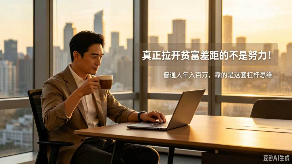 图片[1]-真正拉开贫富差距的不是努力！普通人年入百万，靠的是这套杠杆思维-智健家