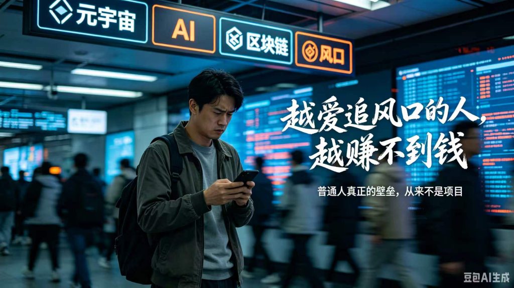 图片[1]-越爱追风口的人，越赚不到钱：普通人真正的壁垒，从来不是项目-智健家