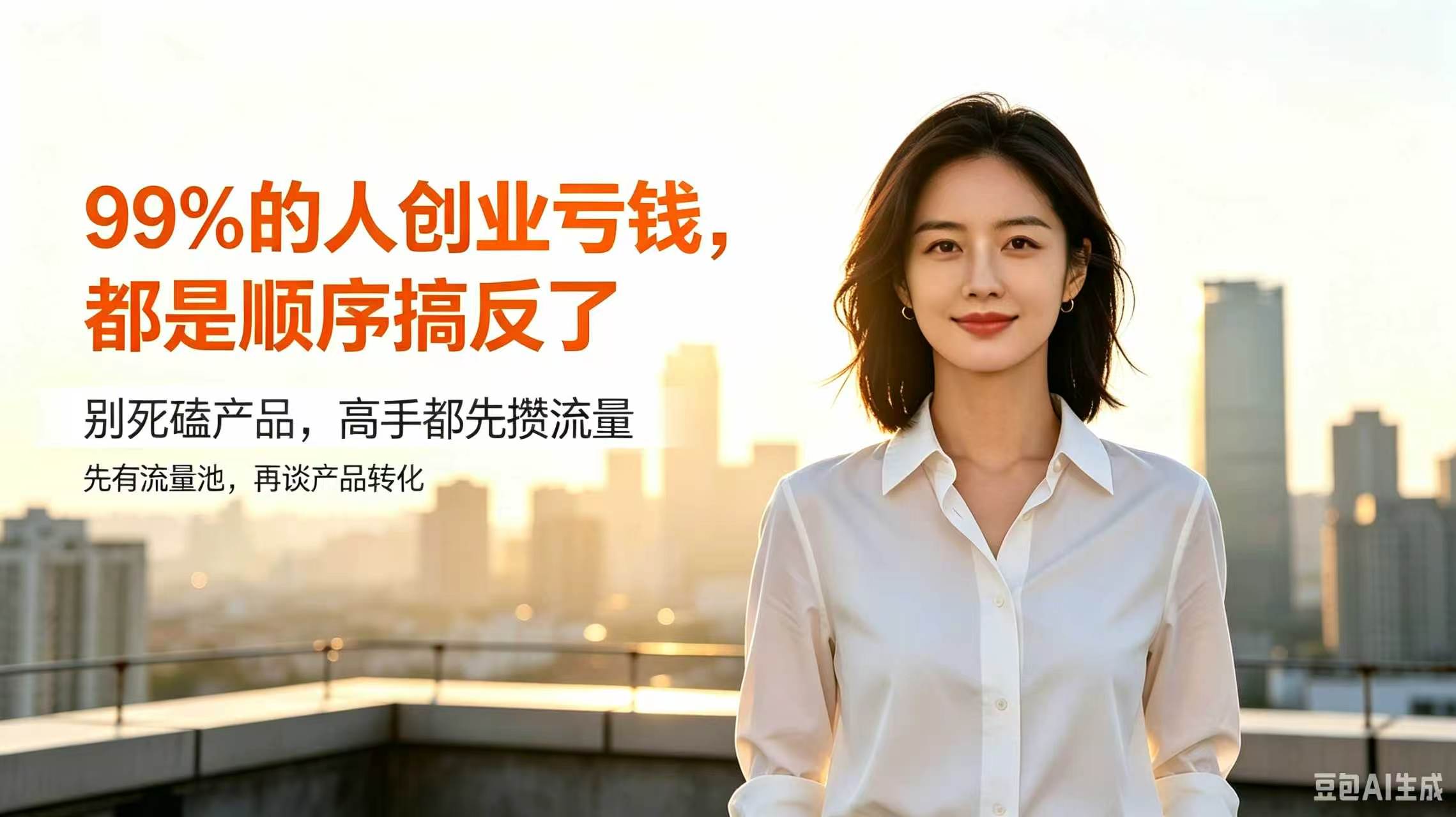 99%的人创业亏钱，都是顺序搞反了：别死磕产品，高手都先攒流量-智健家