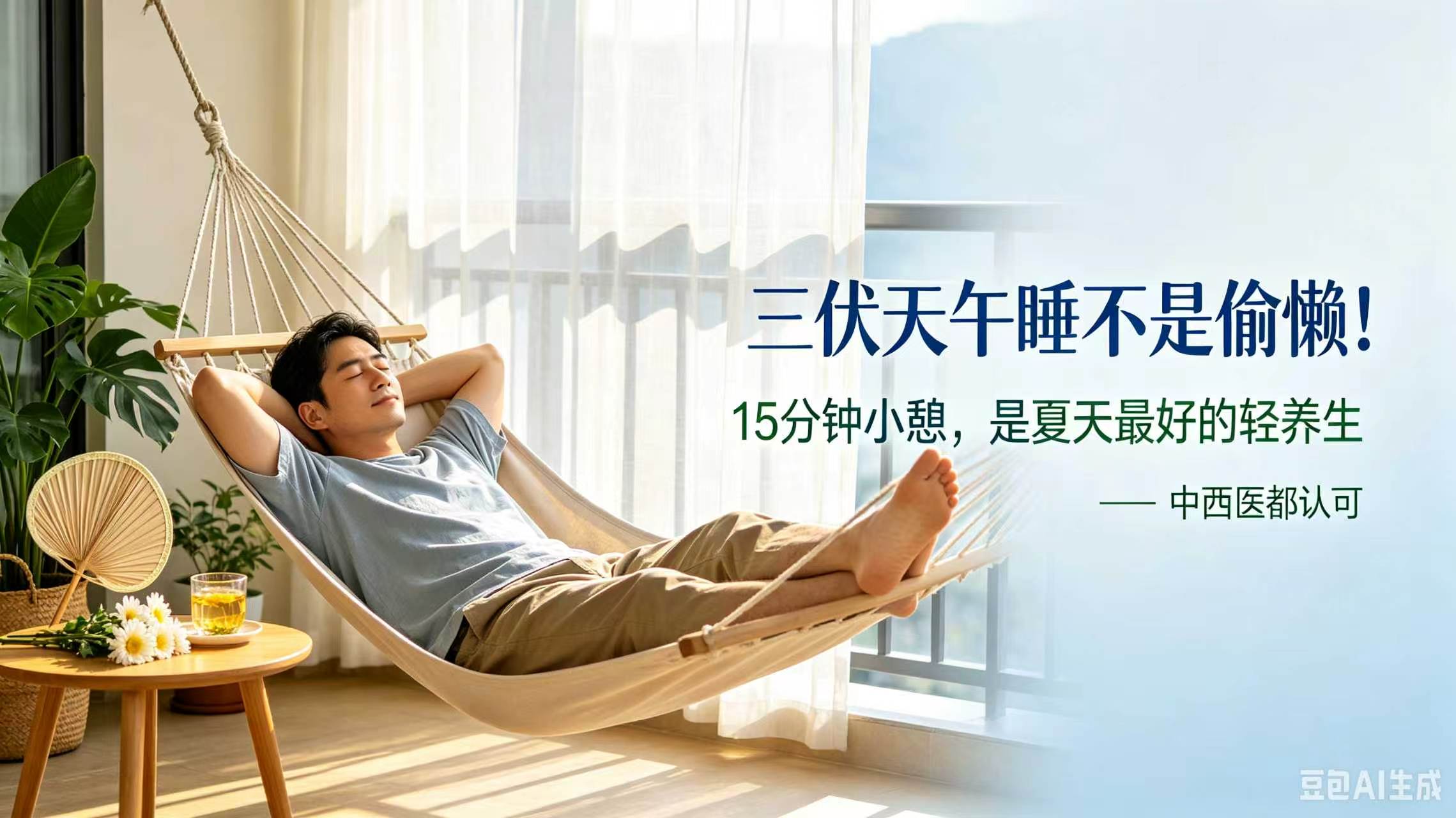 三伏天午睡不是偷懒！中西医都认可：15分钟小憩，是夏天最好的轻养生-智健家